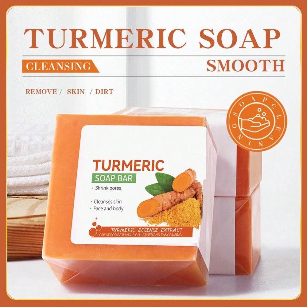 Body Face Brightening Turmeric Hyperpigmentation Bar Soap - EX-STOCK Canada