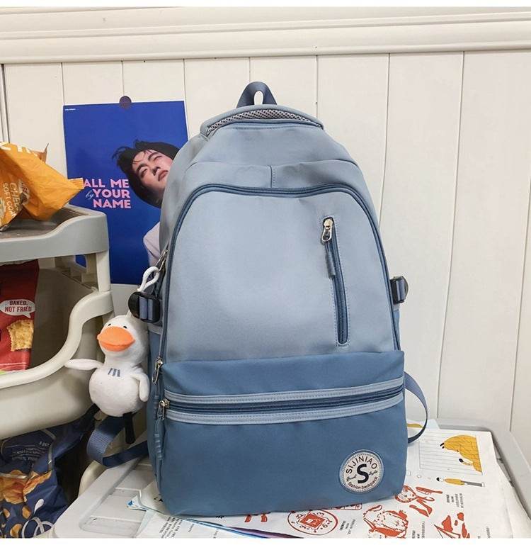 Retro Contrast Color Casual Backpack For Women - EX-STOCK Canada