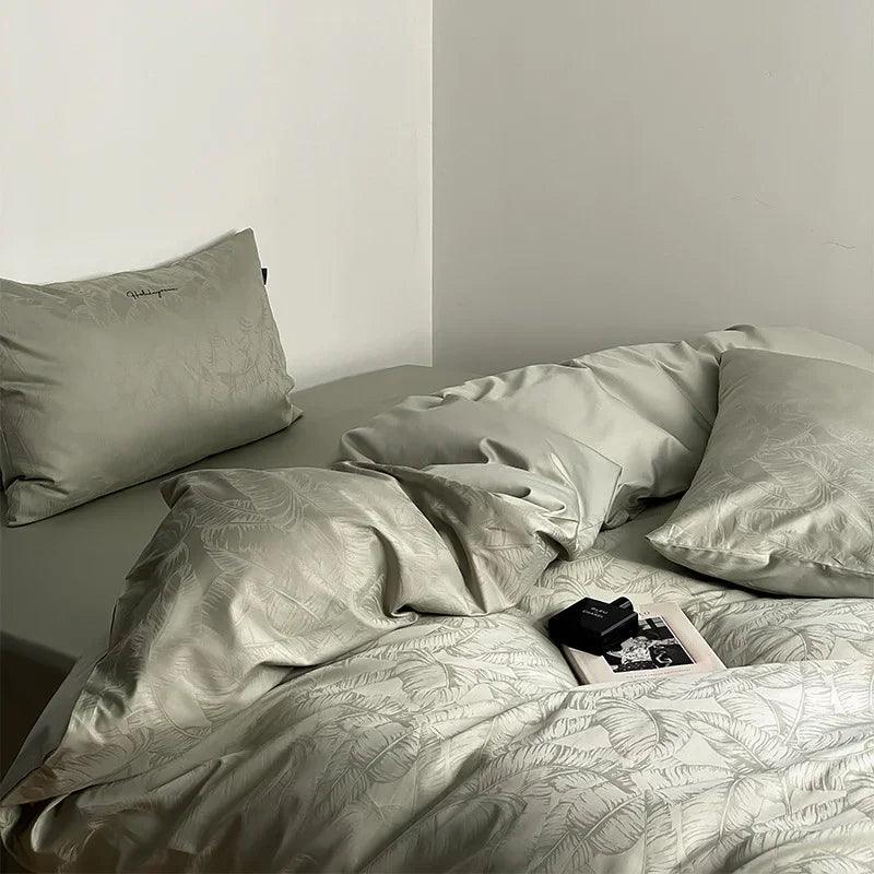 Long Velvet Jacquard Four Piece Pure Cotton Duvet Cover EX-STOCK Canada