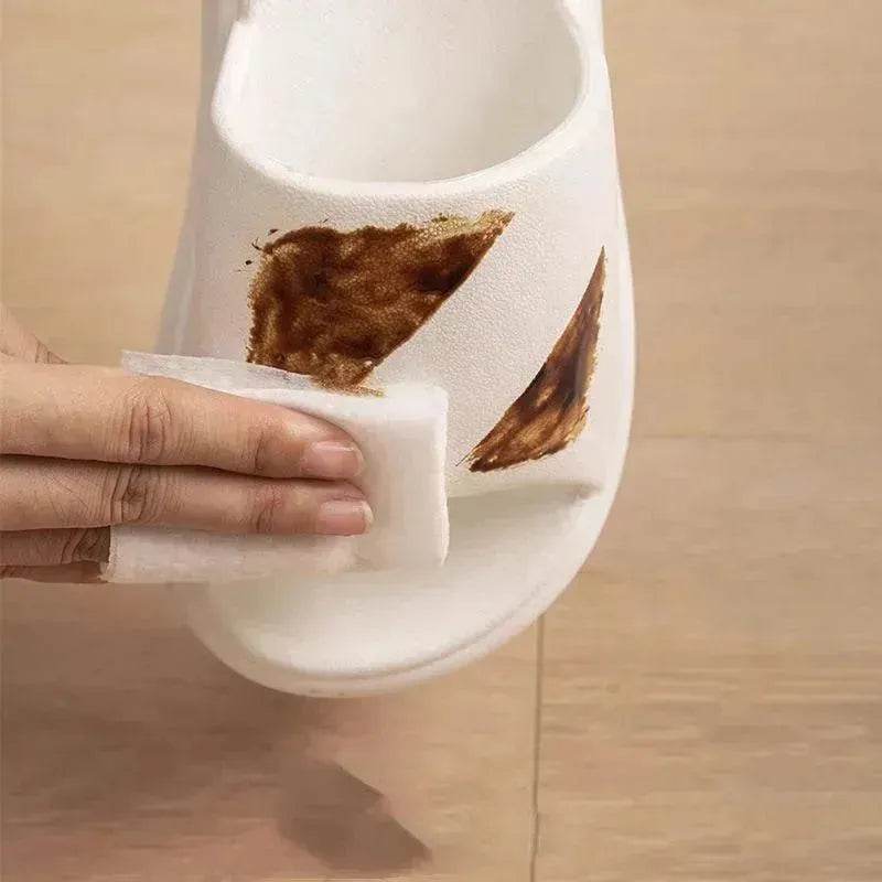 7cm High Heel Flat Slippers Summer Solid Color Non-slip Floor Home Shoes Outdoor Garden Slippers For Women - EX-STOCK Canada