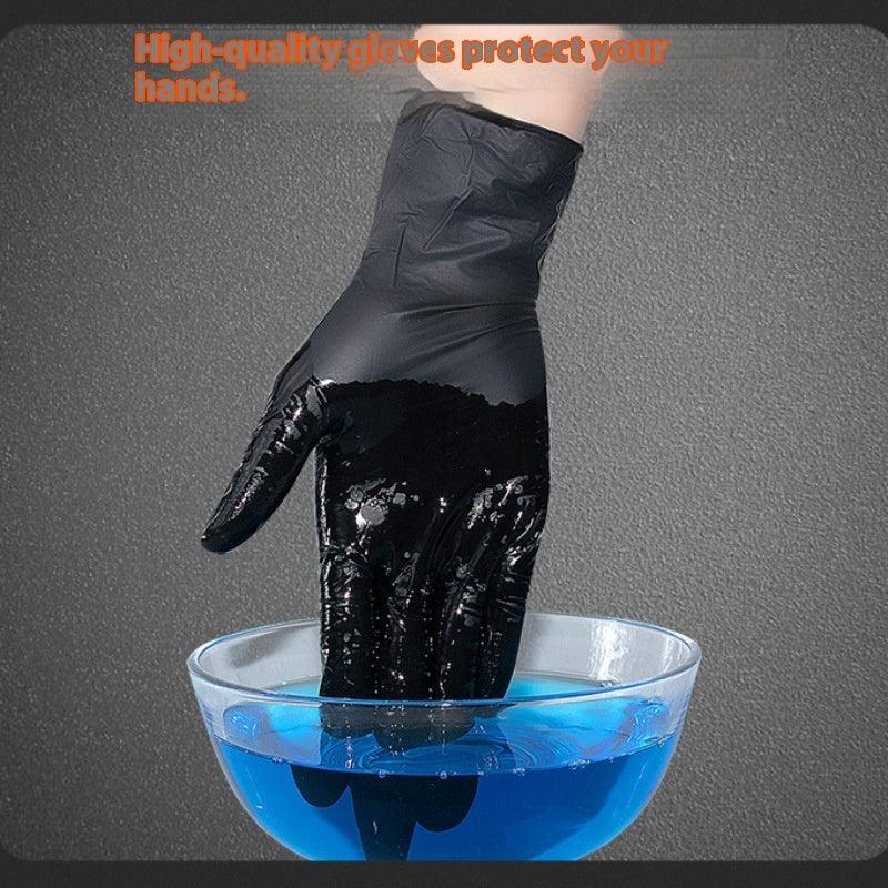 Gants jetables en nitrile épaissis de qualité alimentaire étanches