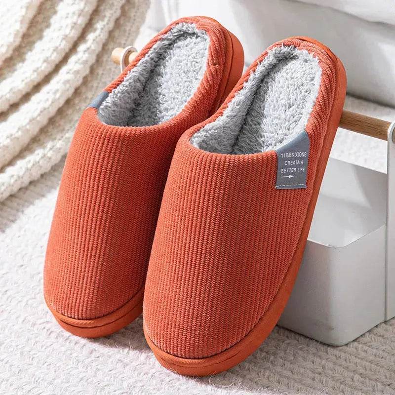 Winter Non-slip Plus Velvet Cotton Slippers - EX-STOCK Canada