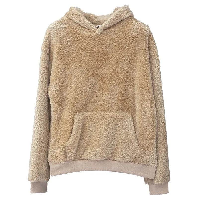 Men Winter New Double-sided Velvet Fleece Pocket Hoodie Sweatshirt Pullover - EX-STOCK Canada