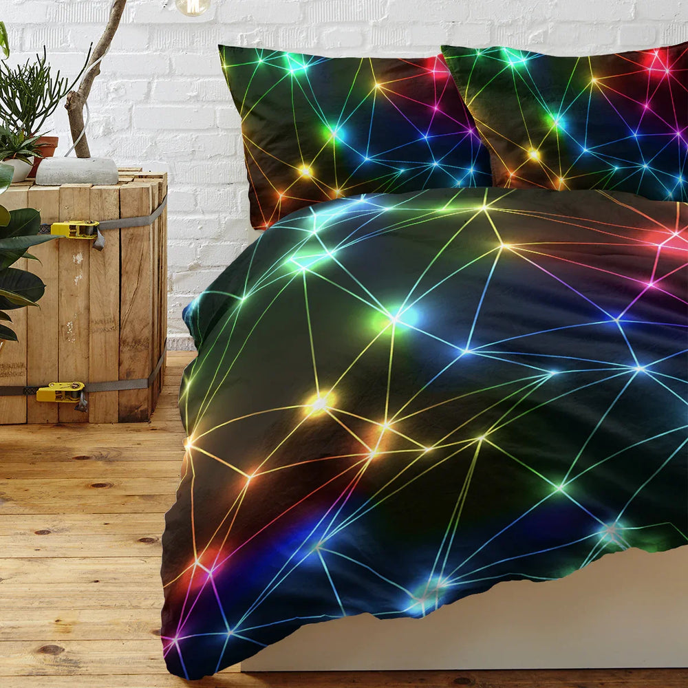 Gorgeous Starlight Duvet Cover Set Single 3pcs Colorful Microfiber Kids Bedding Set EX-STOCK Canada
