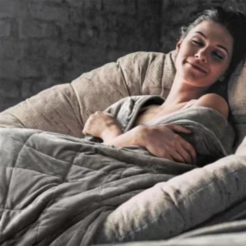 Manta de Verano, Manta de Gravedad, Manta para Siesta del Mediodía, Tecnología NegraEX-STOCK Canada