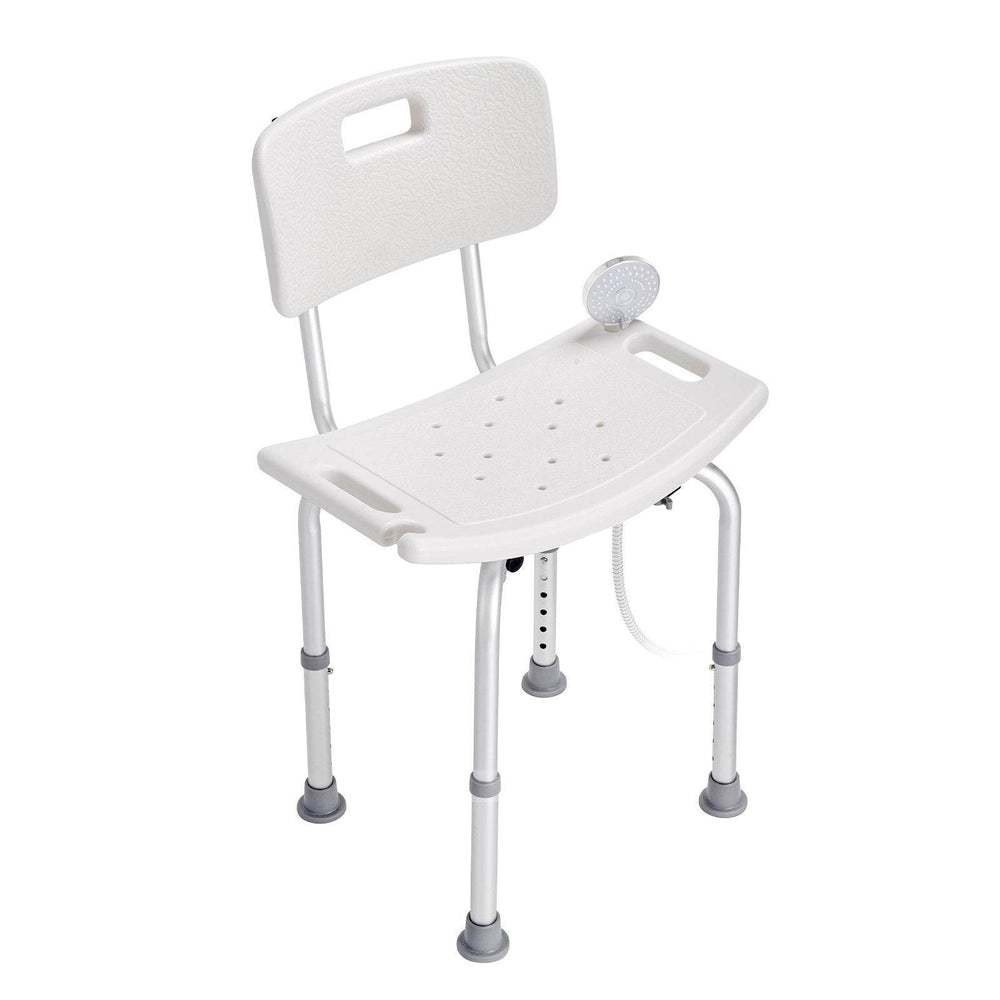 Shower Chair, Shower Seat With Back, Adjustable Height Shower Stool, Shower Chair For Inside Shower Bathtub, Non-slip Bathroom Bench Bath Chair For Elderly Disabled Handicap, 350 Lbs Capacity - EX-STOCK Canada