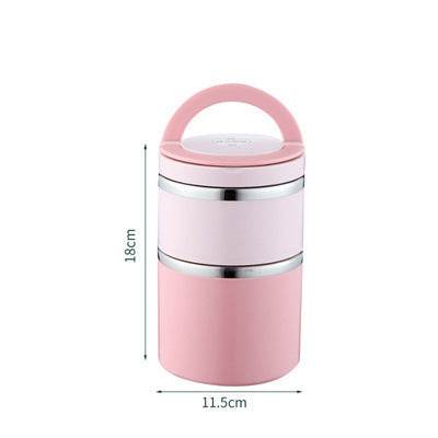 Portable Minimalist Stainless Steel Thermal Insulated Lunch Container - EX-STOCK Canada