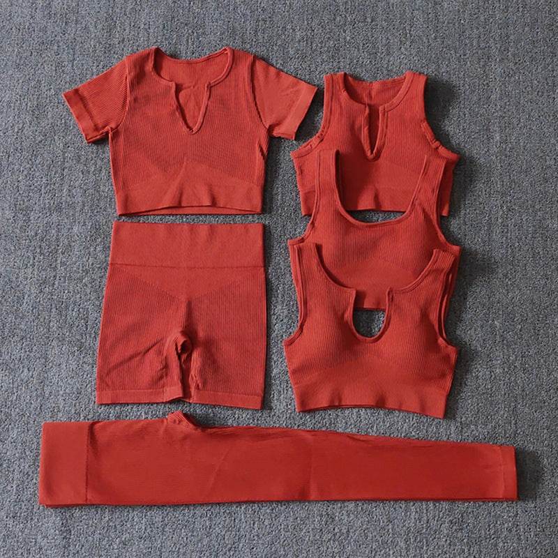 6pcs Yoga Workout Outfit set for women Gym clothes - EX-STOCK Canada