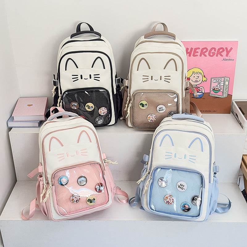 Cartoon Campus Backpack for Girls – Japanese Style - EX-STOCK Canada