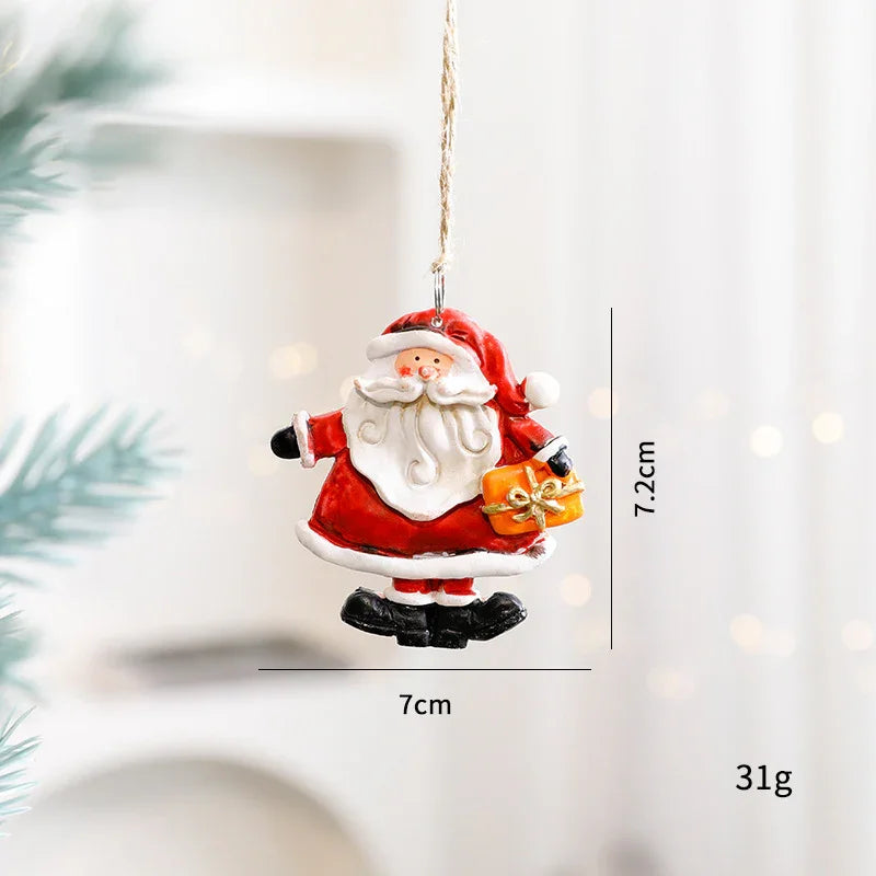 Christmas Decorations Elderly Snowman Gingerbread Man Small Pendant EX-STOCK Canada