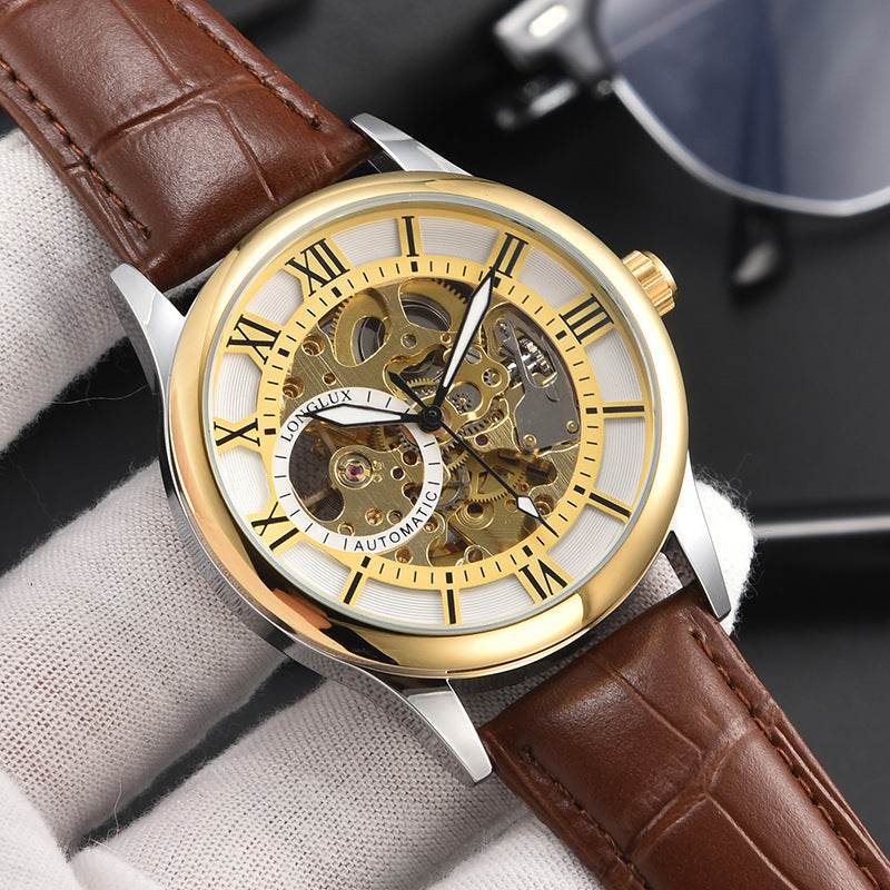 Men's Mechanical Watch Roman Scale Waterproof Fashion Business - EX-STOCK Canada