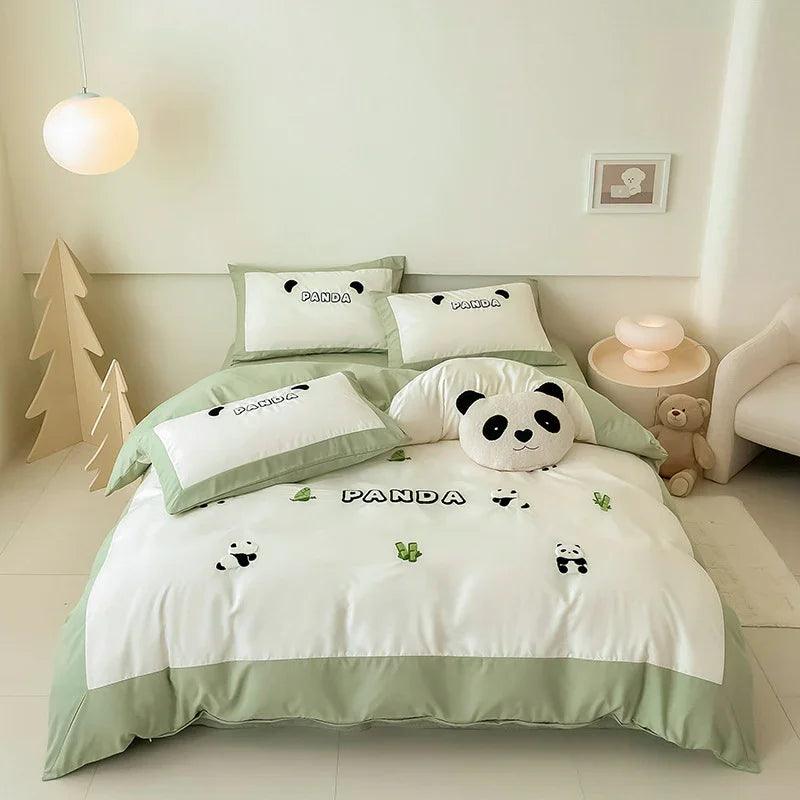 Cotton Four-piece Set Washed Fitted Sheet Duvet Cover Sheets Three-piece Bedding Set EX-STOCK Canada