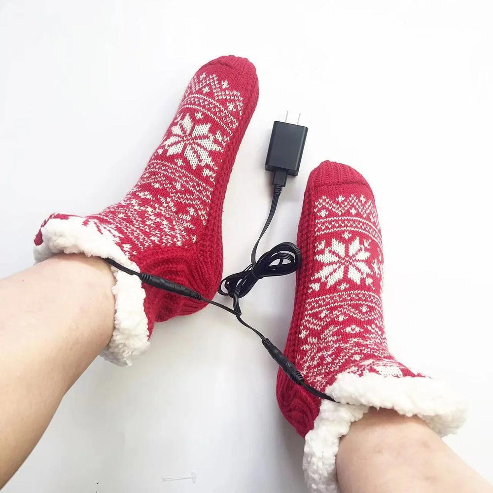 Chaussettes chauffantes électriques USB pour la maison et les piedsEX-STOCK Canada