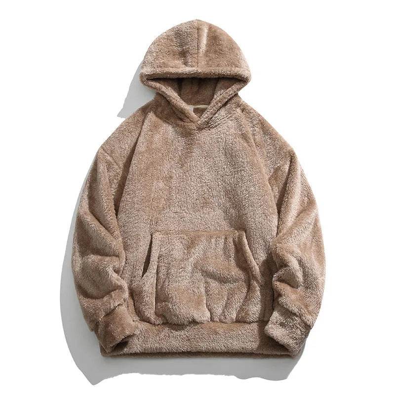 Men's Fashion Retro Winter Couple Casual Fleece Hoodie Sweatshirt top - EX-STOCK Canada