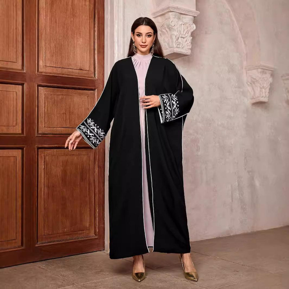 Embroidery Middle East Muslim Fashion Cardigan EX-STOCK Canada