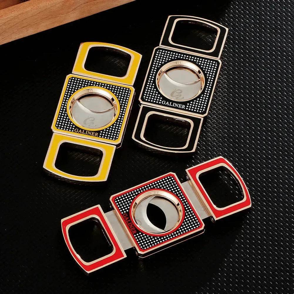 GALINER Stainless Steel Double Blade Cigar Cutter - EX-STOCK Canada