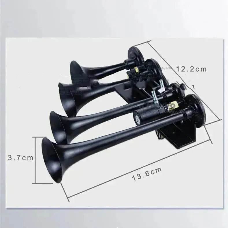 Four-pipe Modified Air-controlled Truck Train Horn Loud Air Pressured Horn - EX-STOCK Canada