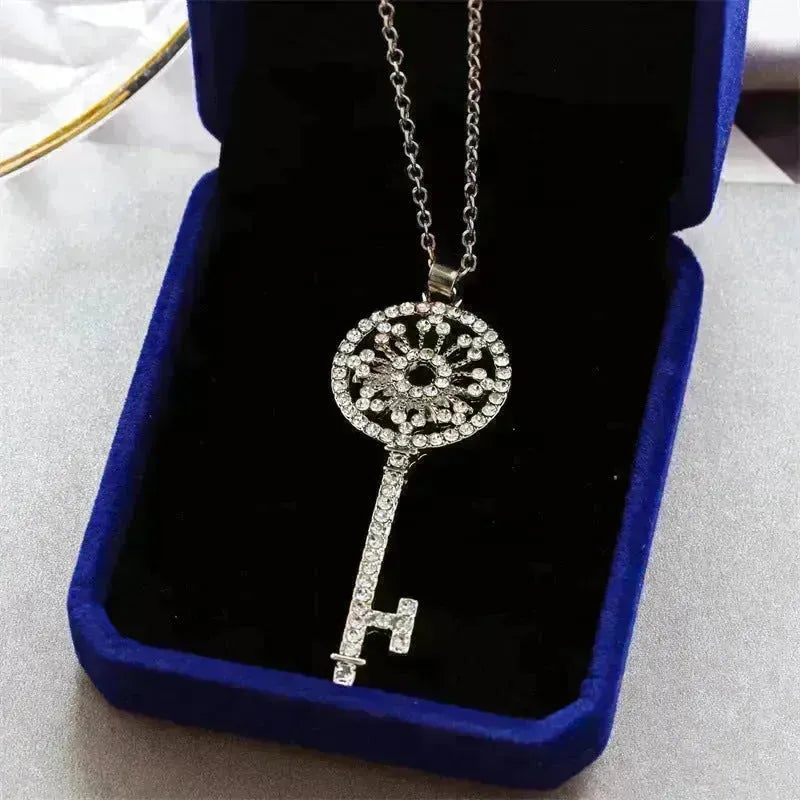 Collier Key Garland Diamond pour la chaîne de moulinet des femmes