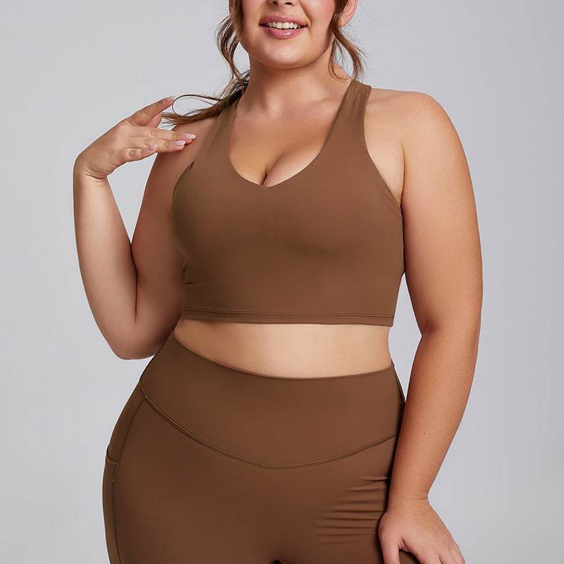 Plus Size Women Sports Workout Gym - Sleeveless Crop and Pant - EX-STOCK Canada