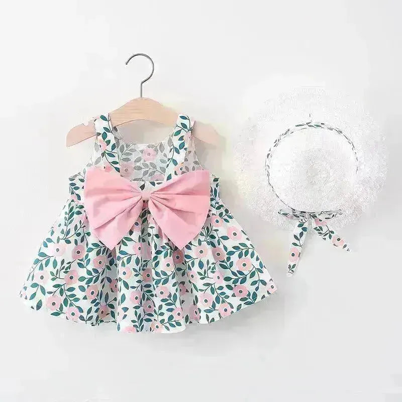 Robe de princesse arc imprimée sans nouveau-née décontractée