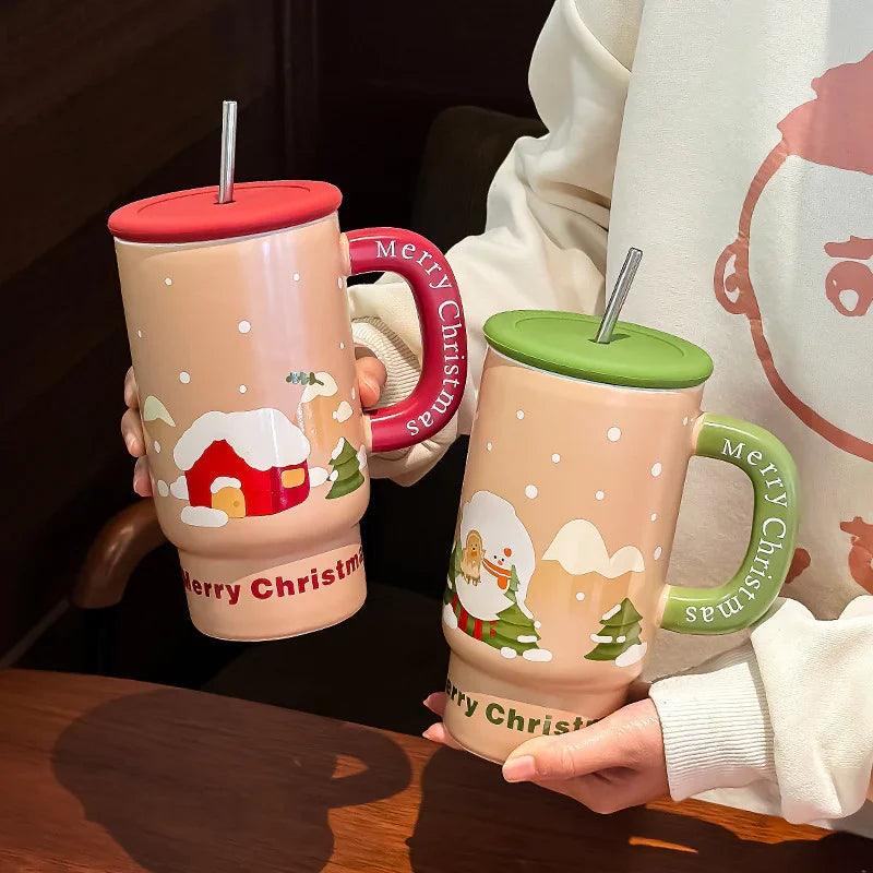 Christmas Gift Large Capacity Ceramic Cup Mug Creative EX-STOCK Canada