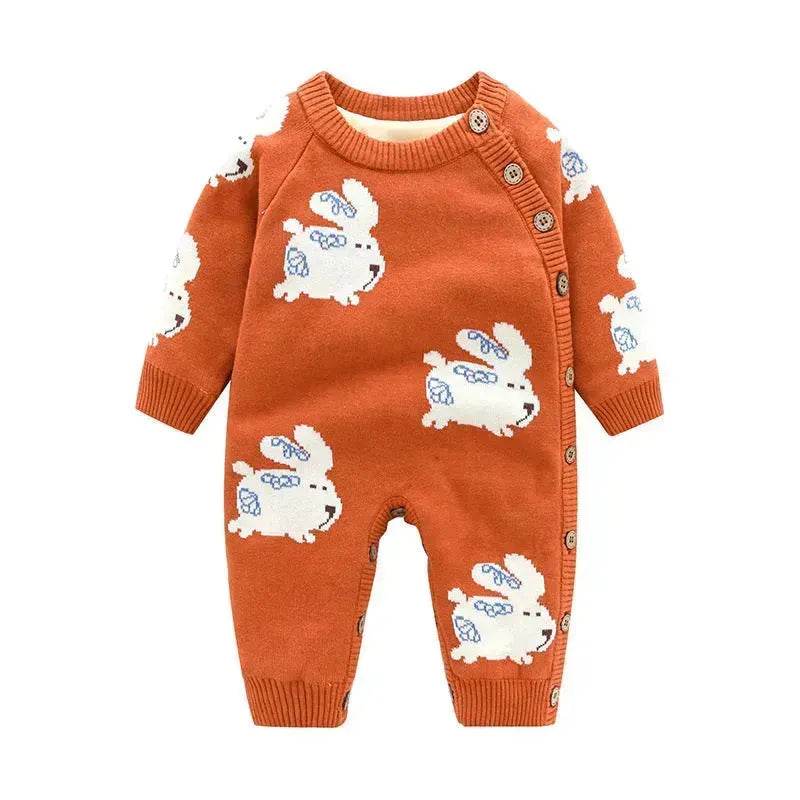 Newborn Baby Clothes Baby Crawling Clothes Thickening Out Baby Harness Christmas Baby Romper Baby Cotton Sleepwear - EX-STOCK Canada