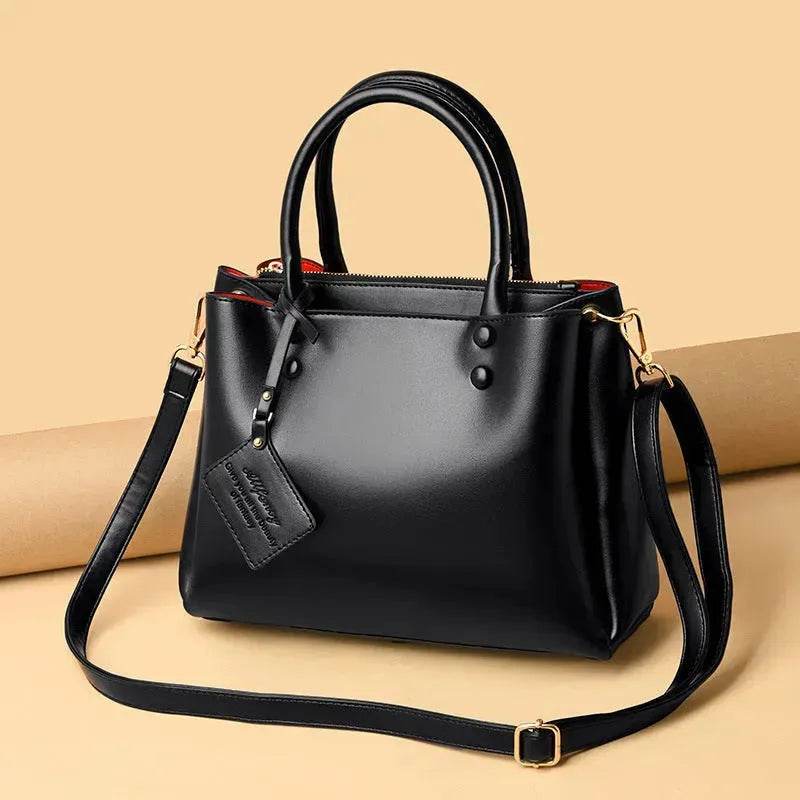 Simple Fashion Large Capacity Work Leather Handbag - EX-STOCK Canada