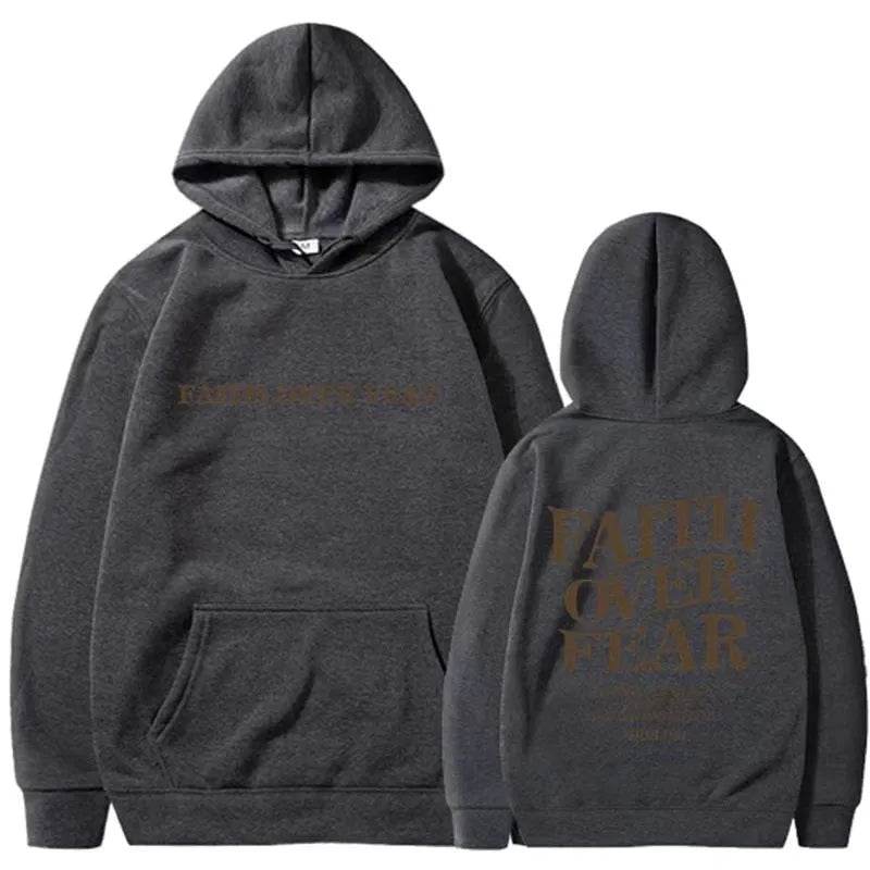 New Hoodie Faith Fear Men's And Women's Printed Sweatshirt - EX-STOCK Canada