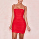 Ladies White bodycon dress Spaghetti Straps Sash Mini Bandage dress for Club Party - EX-STOCK Canada