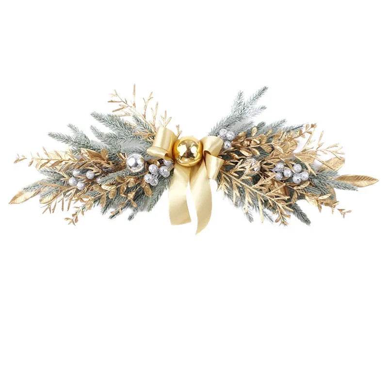 Golden Christmas Plastic Wire Garland Rattan Decorations - EX-STOCK Canada