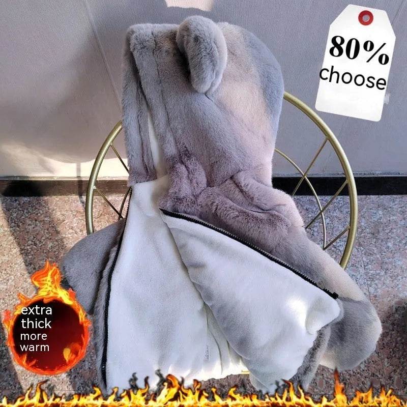 Autumn Winter Thickening Children's Cartoon Fur Hoodie Jacket - EX-STOCK Canada