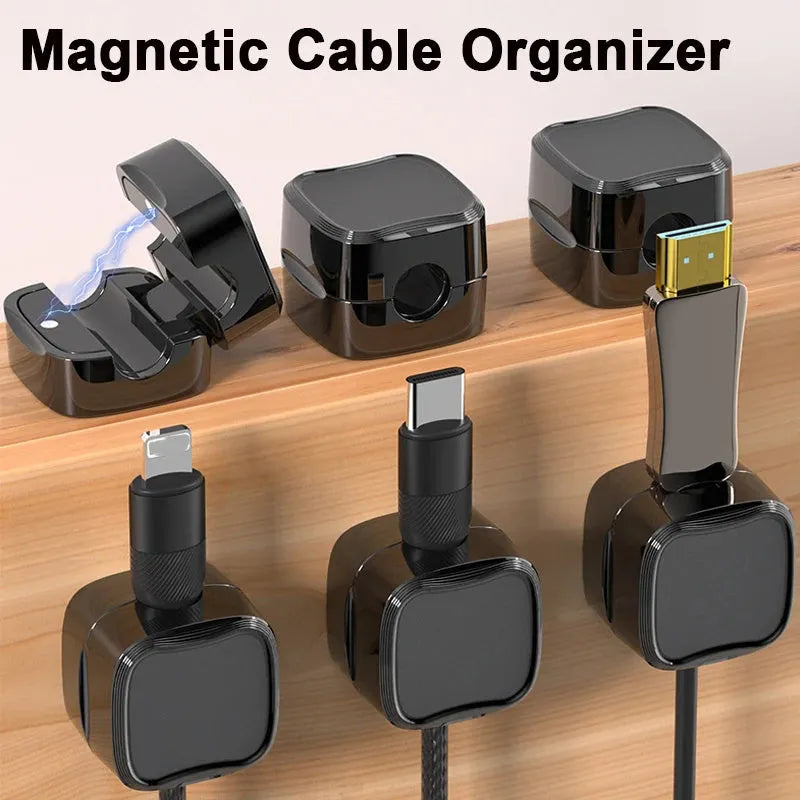Sotto il sistema di gestione del cavo della scrivania Organizzatore di cavi magnetici