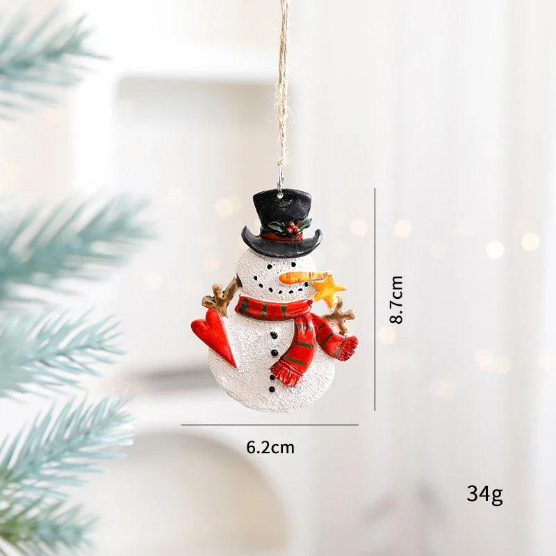 Décorations de Noël Vieux Bonhomme de Neige Bonhomme en Pain d'Épice Petit PendentifEX-STOCK Canada