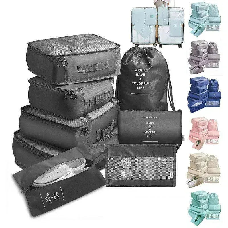8-teiliges Set Gepäckteiler Reiseaufbewahrung Kleidung Packwürfel Tasche - EX-STOCK Canada