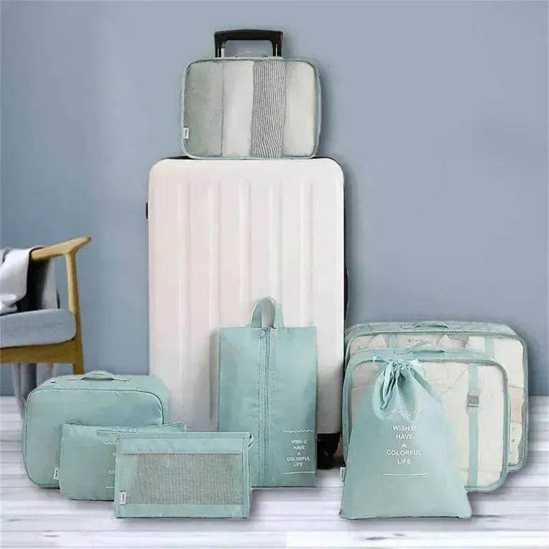 8 piece Set Luggage Divider Travel Storage Clothes Packing Cube Bag - EX-STOCK Canada