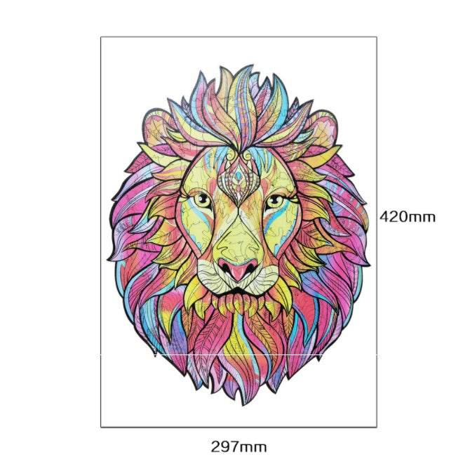 Animal Shaped Wooden Puzzle Play Toy for Kids 14 years above - EX-STOCK Canada