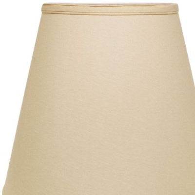 Extra Deep Empire Hardback Lampshade With Washer Fitter, Beige Color Fabric Lampshade For Table Lamps, Natural Linen, 9 Top X 16 Bottom X 14 Height - EX-STOCK Canada