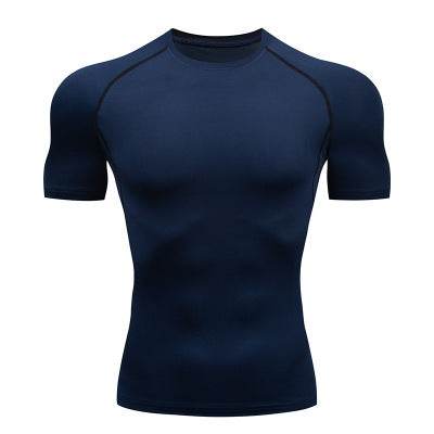 Solid color quick-drying bottoming short sleeve fitness t-shirt top - EX-STOCK Canada
