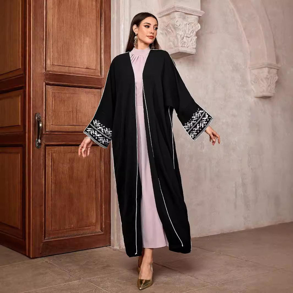 Embroidery Middle East Muslim Fashion Cardigan EX-STOCK Canada