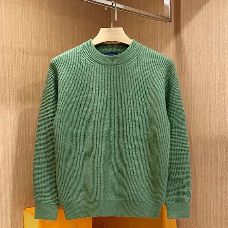 Autumn Fashion Knitted Woolen Thick Round Neck Pullover Sweater for men - EX-STOCK Canada