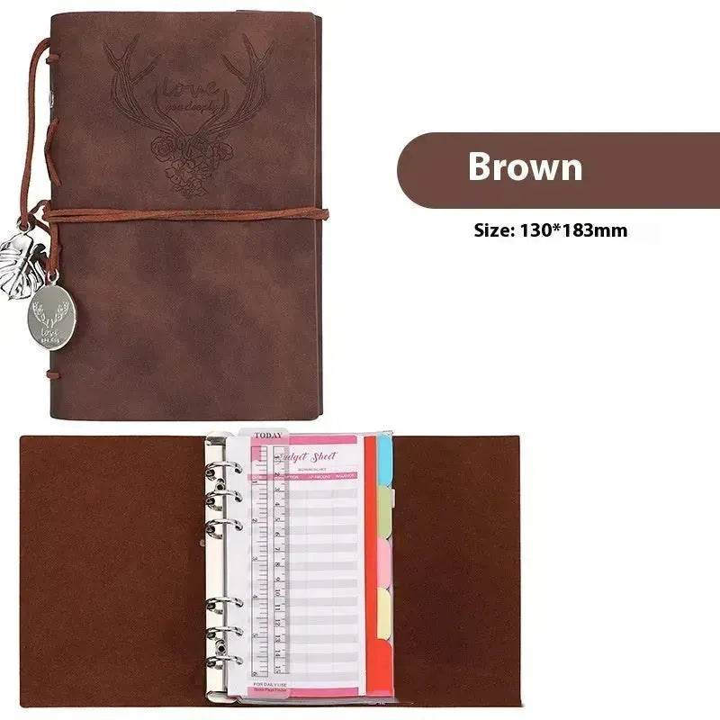 Notebook A6 Leather Loose-leaf Tally Book Note Pad Memo Note Book - EX-STOCK Canada