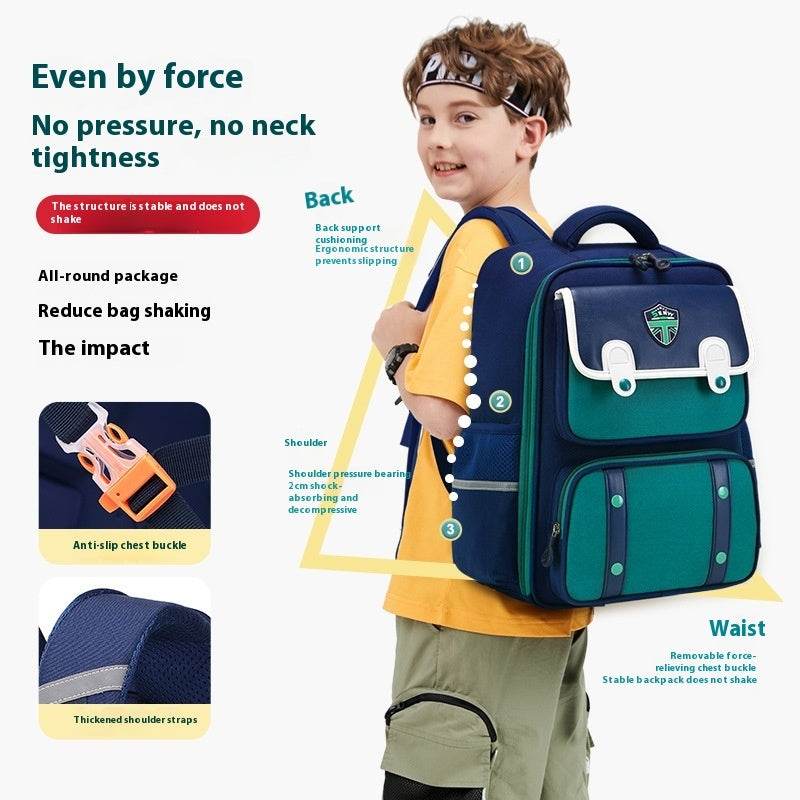 British Style Children Spine Protection water resistant Backpack for School - EX-STOCK Canada