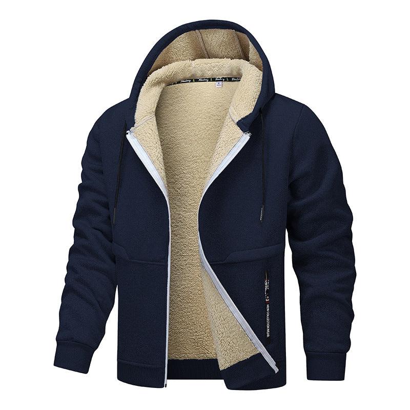 Men's Fashion Lambswool Thickened Coat Sweatshirt EX-STOCK Canada