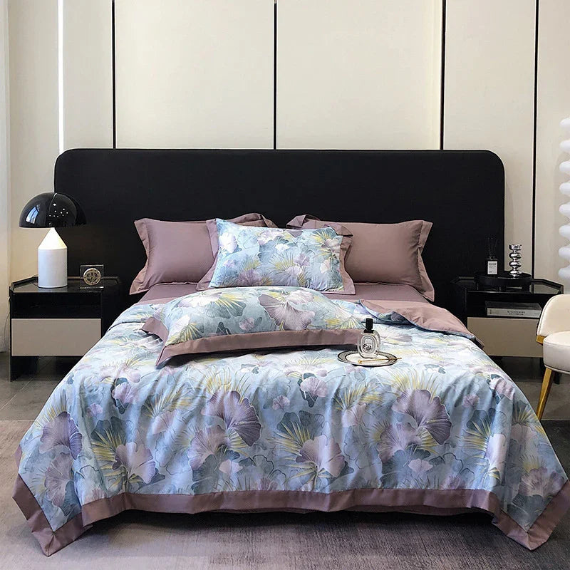 Tencel Summer Duvet Four-piece Washed Silk EX-STOCK Canada