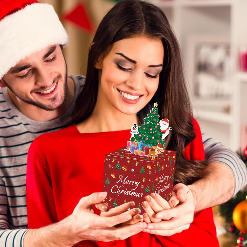 Christmas Money Box For Cash Gift Pull Surprise Money Holder Cash Gift Xmas Money Pull Box With Christmas Tree Card And Transparent Bags For Christmas Birthday New Year Party Supplies EX-STOCK Canada