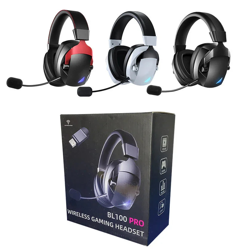 Cross-Border Over-Ear Bluetooth Headphones With Wireless Microphone 2.4G Dual-Mode, For E-Sports, Gaming PCs & PS5 EX-STOCK Canada