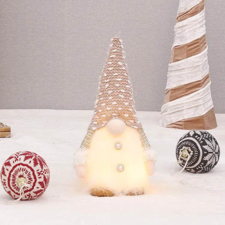 Retractable Luminous Santa Doll Rudolf Christmas Faceless Decoration Ornaments - EX-STOCK Canada