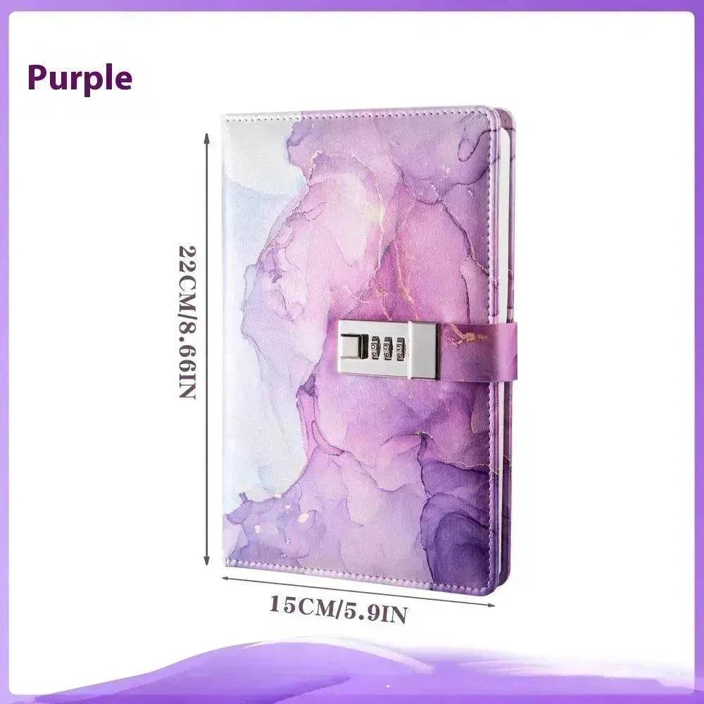 A5 Password-protected Noteboy Diary With Lock Creative Trend Journal Book Student Smart Notepad Stationery Leather Notebook - EX-STOCK Canada