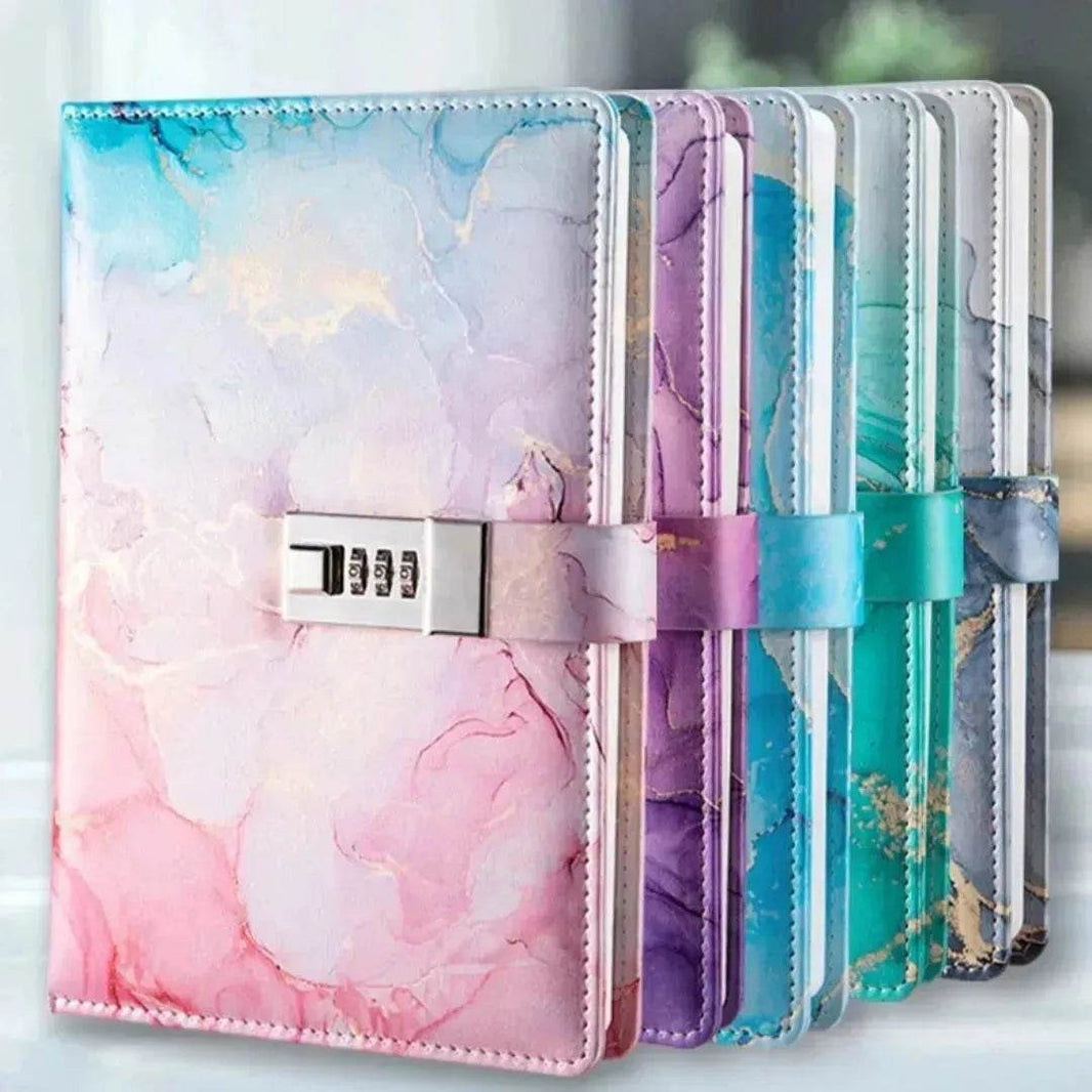 A5 Password-protected Noteboy Diary With Lock Creative Trend Journal Book Student Smart Notepad Stationery Leather Notebook - EX-STOCK Canada