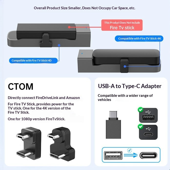 HDMI Adapter Compatible With Amazon Fire TV Stick EX-STOCK Canada